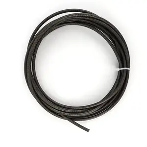 O plutônio de nylon/PVC 7x7 revestiu a corda de fio de aço galvanizada com preço de fábrica com cabo do gym do revestimento