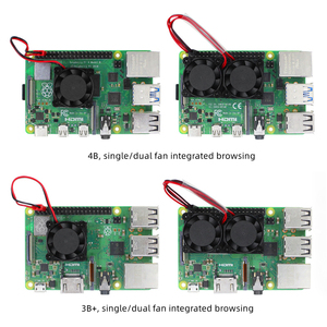 พัดลมคู่ขายดี พร้อมฮีทซิงค์ พัดลมระบายความร้อนคู่แบบอัลติเมท รุ่นเสริมสำหรับ Raspberry Pi 4B/3B+ - Product Image 6