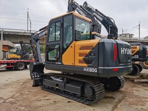 Excavadora de cadenas HX80G de 7.5 toneladas, motor Yanmar de 46.3kW, fuerza de excavación de 56kN, precio directo de fábrica en China, Nivel 2, exportación, nueva. - Product Image 4