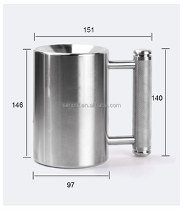 8kg quả tạ nặng cốc 304 thép không gỉ 6kg quả tạ thừa cân cốc nước tập thể dục tại nhà tập thể dục sáng tạo 10kg quả tạ cốc - Product Image 2