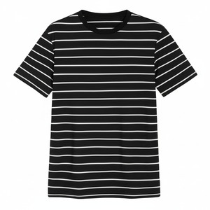 Camisetas informales de algodón para hombre, ropa de calle con estampado gráfico de manga corta y cuello con logotipo personalizado, camiseta vintage de talla grande de tela de punto OEM - Product Image 1