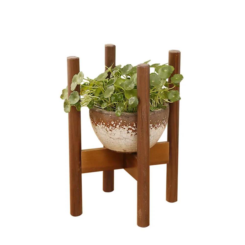 Домашний декор, Современная комнатная бамбуковая стойка для цветов, новый дизайн, деревянная подставка для растений