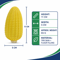 Jouet Squishy TPR Maïs à Remontée Lente, Jouets Anti-Stress Alimentaires, Vente en Gros, Personnalisation OEM ODM