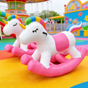 Unicornio Inflable Gigante Colorido, Equipo de Juegos al Aire Libre para Uso Comercial, Actividades de Team Building - Product Image 3
