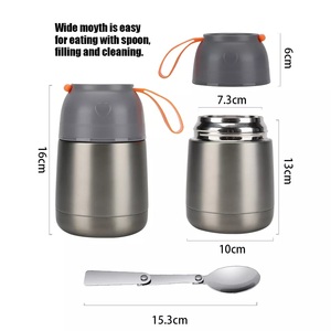Thermos <span class=keywords><strong>a</strong></span> tenuta stagna Thermos Thermos e Thermos in acciaio inossidabile 304 ecologici mantengono il cibo caldo <span class=keywords><strong>a</strong></span> <span class=keywords><strong>lungo</strong></span> - Product Image 6