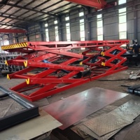 Xinchaoyue Ağır Hizmet Tipi Sabit Çelik Makaslı Kaldırma Platformu 15m Maksimum Kaldırma Yüksekliği 2m X 2m Tabla 4 Operatörlü Elektrikli 3000kg