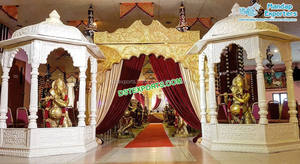 Estatuas de elefante de entrada de boda tradicional, hermosas estatuas de elefante de boda, decoración de entrada, decoración de entrada de boda real - Product Image 4