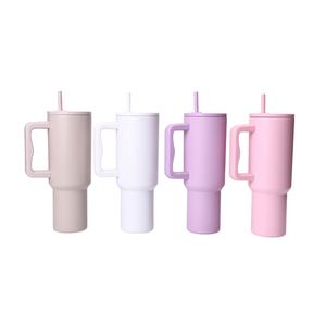 Car H4.0 Handle <b>Travel</b> Tumbler 40oz Double Wall Vacuum <b>Mug</b> Lid Straw Anti-Slip OEM Custom Color - Product Image 3