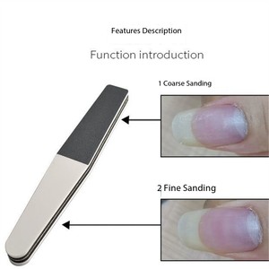 פצירת ציפורניים חד פעמית שחורה מבית Boson Glass, סוג 100/180, ספוג ושיוף דו-צדדי לטיפוח ציפורניים עם תכונת שיוף - Product Image 5