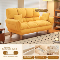 Petit canapé pour petits appartements, canapé-lit simple inclinable et transformable pour location, canapé-lit pliable