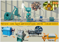 Presse à huile de palmiste à petite échelle 500 kg/h avec moteur et pompe - pour l'extraction et les opérations d'usine de mouture