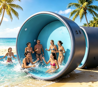 Piscine gonflable ronde hors sol en PVC et DWF durable pour usage familial dans la cour avec protection UV