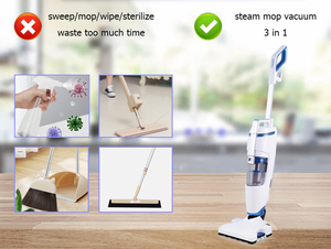 1600w <strong>Floor</strong> <strong>Mop</strong> Steam <strong>Cleaner</strong> With Vacuum Function 2 in 1 for Home - Product Image 5
