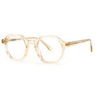 Nouvelle monture optique en acétate à bordure complète, lunettes modernes avec logo personnalisé, unisexe, pour un usage quotidien, en stock