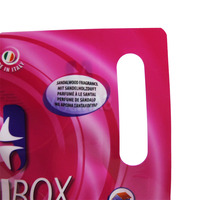 Grands sacs de détergent liquide de 1000ml avec logo personnalisé pochette à bec debout avec lessive rose pour emballage en plastique pour congélateur