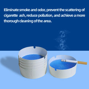Ceniceros de papel desechables ecológicos con bálsamo extintor de humo para Cenicero de cigarrillos - Product Image 5