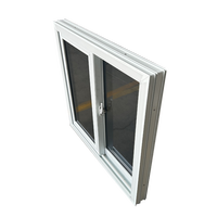 Fenêtre coulissante horizontale en PVC imperméable de haute qualité, avec cadre en acier inoxydable, insonorisée, à suspension magnétique, pour appartement