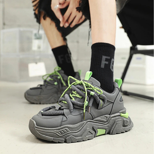 Chaussures de sport décontractées à plateforme épaisse rétro pour hommes, OEM personnalisées, mode - Product Image 2