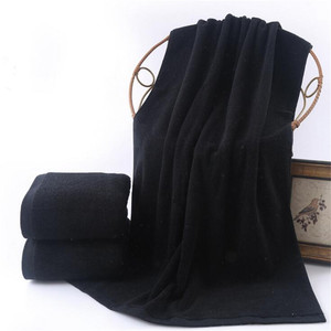 Set all'ingrosso di <span class=keywords><strong>asciugamani</strong></span> <span class=keywords><strong>neri</strong></span> in cotone 100% personalizzato per la casa Hotel con Logo personalizzato in cotone Terry nero <span class=keywords><strong>asciugamani</strong></span> da bagno - Product Image 5