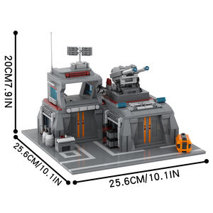 MOC2361 Sci-Fi <span class=keywords><strong>Interstellar</strong></span> War Movie Frontline Command Center 1381 Uds ladrillos ensamblar DIY recoger bloques de construcción para niños Juguetes - Product Image 4