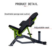 Chaise romaine en fer de banc d'haltères multifonctions réglables commerciales avec des caractéristiques de sécurité portables
