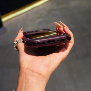 เคสโทรศัพท์ซิลิโคนใสกันกระแทกแบบถุงลมนิรภัยสำหรับ iPhone 17 16 Pro, เคส iPhone 18 Pro Max ป้องกันกล้อง สีเชอร์รี่ - Product Image 5
