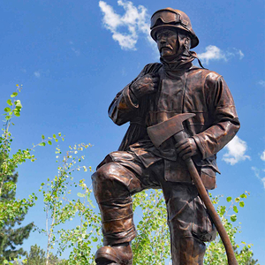 Tác phẩm điêu khắc tưởng niệm bằng đồng không có ai trái tượng - Product Image 4