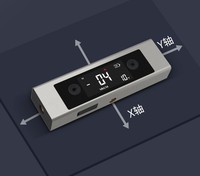 Inclinometer Digital 2-in-1 & Laser Level Dual Axis 4x90 °   Pencari Sudut dengan Basis Magnetik ±0.2 °   Akurasi