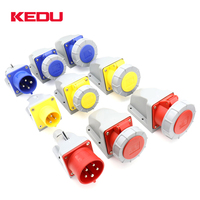 KEDU IP67 3 P + PE industriële 16 amps multi plug socket outlet met 3C CE SMEKO