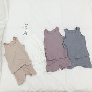 Vente en gros d'ensembles d'été pour enfants, vêtements décontractés pour garçons et filles, ensembles courts - Product Image 4