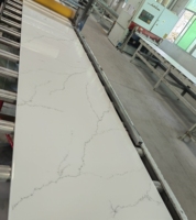 Koris Marque 3660mm 12mm D'épaisseur Grande Dalle Acrylique Modifié Marbre Blanc Surface Solide Surface Solide Feuilles De Pierre Artificielle
