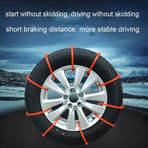 Nylon 10pcs khẩn cấp cứu trợ xe xe xe chống trượt Cáp ô tô tuyết <span class=keywords><strong>chains</strong></span> - Product Image 2