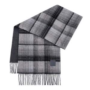 2025 nouveauté automne hiver <span class=keywords><strong>laine</strong></span> <span class=keywords><strong>tricot</strong></span> Plaid écharpe unisexe polyvalent chaud et épaissi haut de gamme <span class=keywords><strong>Snood</strong></span> femmes frange châle - Product Image 1