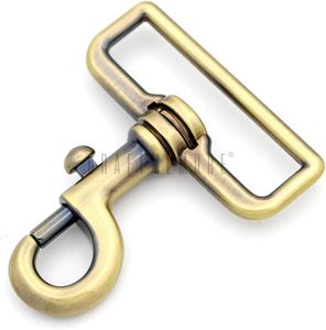 CRAFTMEMORE Pcs Inches Swivel Slide Bolt <b>Snap</b> <b>Hook</b> Lobster Clasp Purse Making Hardware SC Inch Brushed Brass - Product Image 1