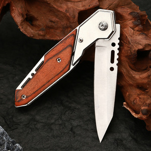 Cuchillo plegable de acero inoxidable, cuchillo multifuncional para exteriores, cuchillo plegable, cuchillo para montañismo y camping, afilado y - Product Image 1