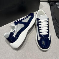 Chaussures de marche respirantes en cuir et maille pour hommes de marque de créateur, baskets de sport décontractées et tendance