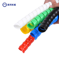 Funda Espiral Protectora de Cables de PE de 4-50 mm, Protector Flexible para Mangueras, Gestión de Cables, Protección Espiral para Mangueras Hidráulicas y Cables