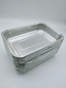 Plateau de cuisson en aluminium 220x150x35mm, pour pique-nique en plein air, résistant à la graisse, lot de 10 - Product Image 3