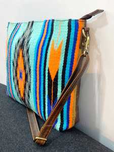 Bolso de mano bohemio occidental grande más vendido, manta de sillín de tela hecha a mano de lujo, forro de PU Vintage, cierre de cremallera para la playa - Product Image 2