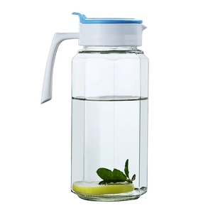 5 pcs rõ ràng biểu tượng tùy chỉnh Trung Quốc tái chế uống trà cup cao bình Bình thủy tinh Tumbler Bộ quà tặng với Decanter - Product Image 5