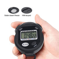 Stopwatch Digital Profesional Grosir EMAF, Timer Digital untuk Siswa, Kompetisi Gym, Stopwatch Alarm dengan Tampilan Waktu dan Tanggal