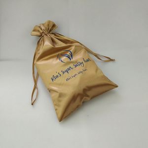 Sac en satin personnalisé avec logo pour la conservation des perruques et des extensions capillaires – Emballage en gros - Product Image 4