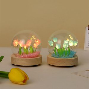 ดอกทิวลิปนิรันดร์รักษาไว้ตลอดกาล ของขวัญวาเลนไทน์ DIY ของขวัญวันเกิด ไฟกลางคืน LED - Product Image 3