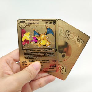 Charizard, blastoise, Venusaur vàng kim loại Poke Mon thẻ 1 phiên bản đầu tiên mới giao dịch thẻ trò chơi - Product Image 5