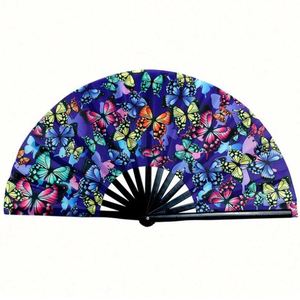 Abanico de mano de bambú personalizado con sonido de chocalera para actividades de baile interesantes, elección artesanal al por mayor - Product Image 2