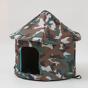 Außenbereich wasserdichtes Oxford-Kind Wildkatzenhaus für Winter Katzen isoliert wasserdicht warm wetterfest Haustierbett kleines Hundebett - Product Image 3