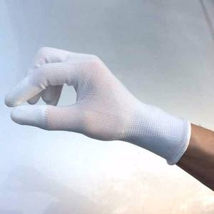 Рабочие перчатки NMsafety с полиуретановым покрытием, защитные перчатки для рук, электрика, белые - Product Image 3