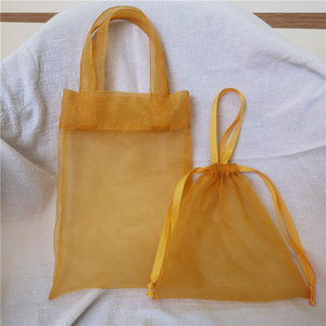 Bolsa de Organza Gruesa y Transparente de Alta Calidad para Regalos, Bolsa de Almacenamiento, Linda Bolsa de Organza con Asa - Product Image 3