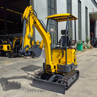 Offre Spéciale Excavatrice compacte de 1.2 tonnes CE EPA Euro 5 sur chenilles Petite pelle à entraînement hydraulique Moteur diesel Mini ensacheuse pour la maison