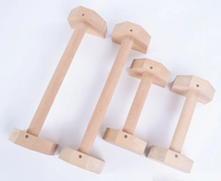 Usine directe personnalisée salle de sport intérieure Fitness exercice entraînement Paralettes en bois durables Push Up Stands Bar